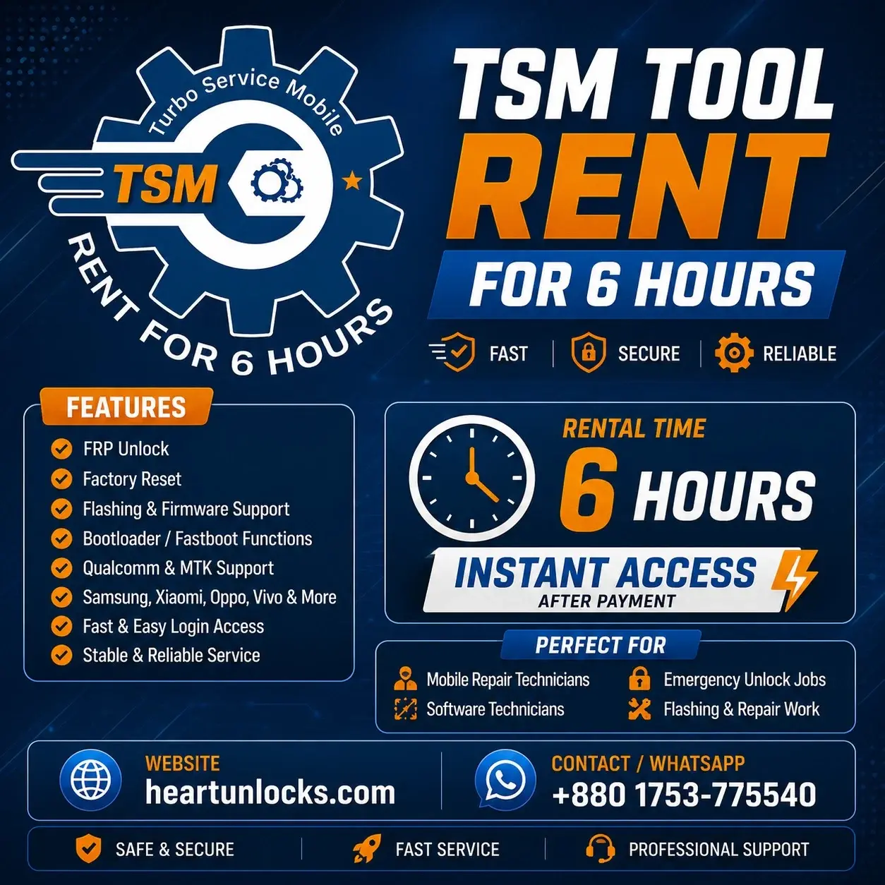 TSM-Tools Rent [ 6 hours ]