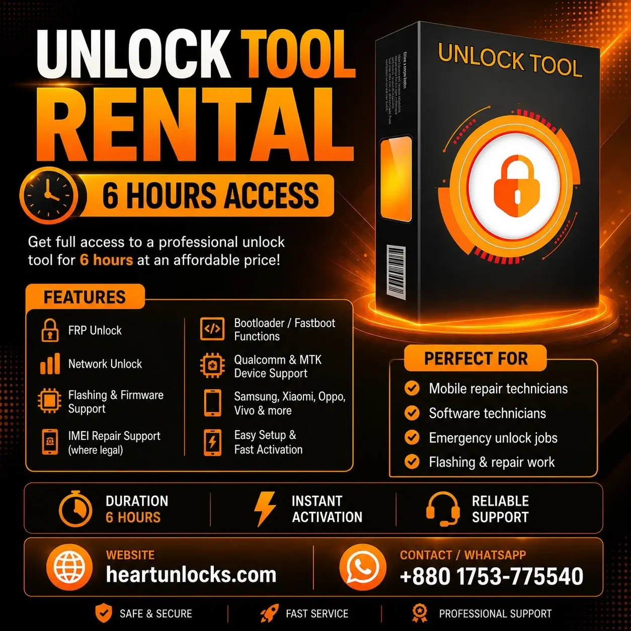 Rent For UnlockTool 6 Hour Souce 2